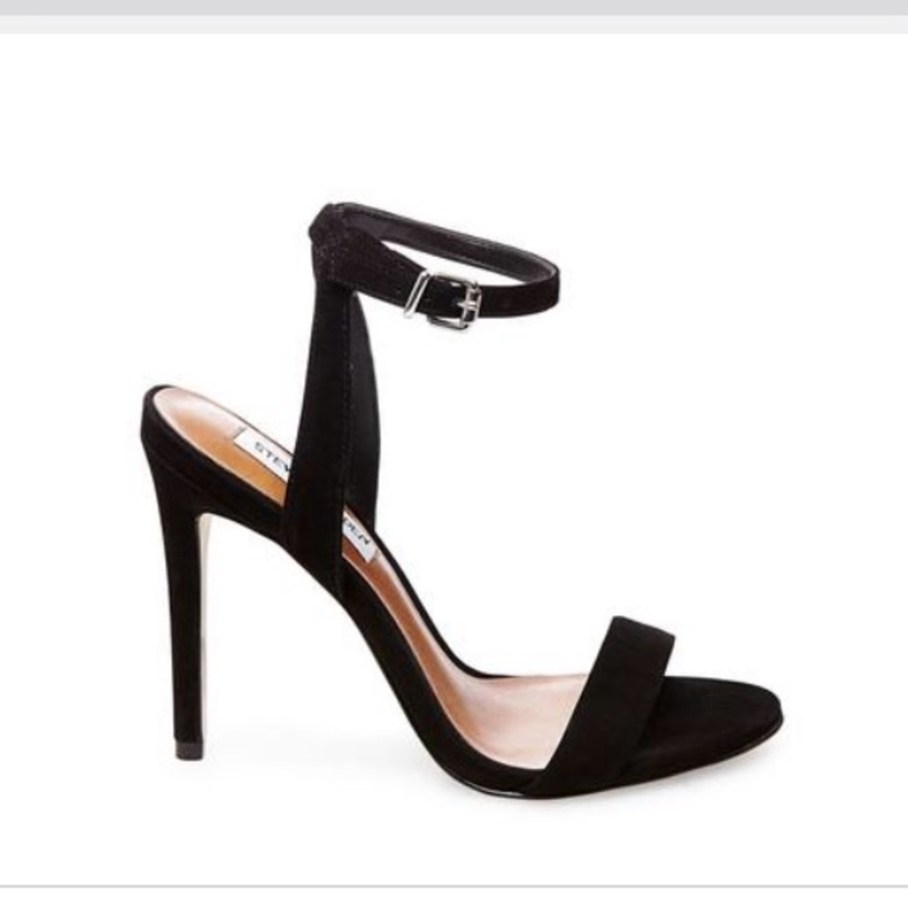 Steve Madden Landen Black Nubuck heels